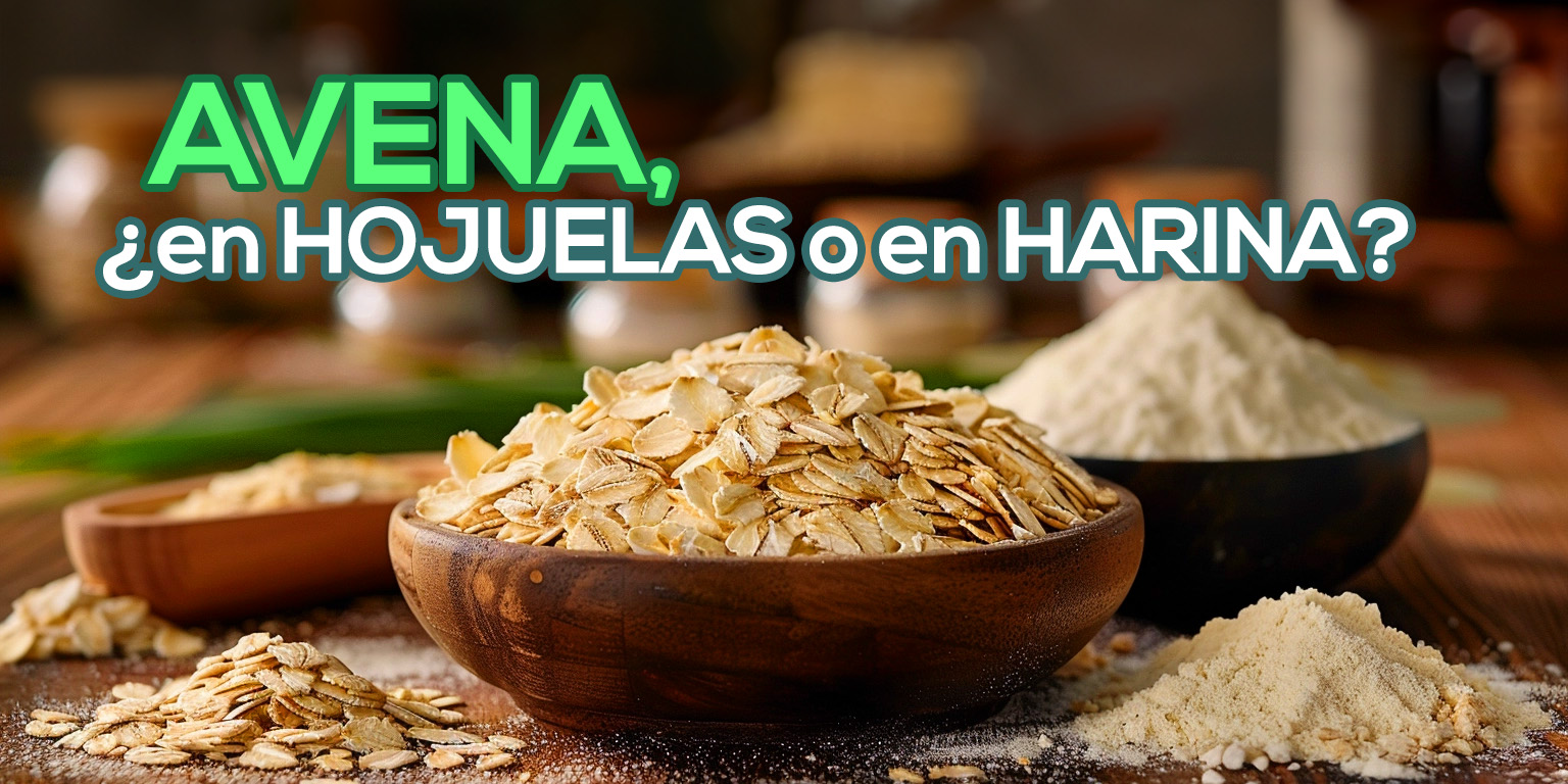 ¿Avena en hojuelas o harina de avena?